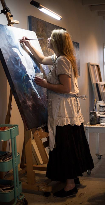 Monokromt portrætmaleri - et kursus i Kunstskolen & Kunstnerfællesskabet Annes Atelier